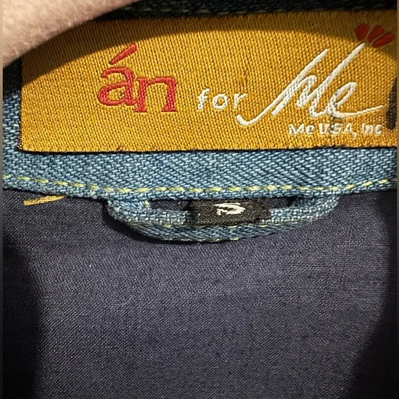 Unique Dark Denim Embellished Women’s Jacket by “a and me” - Picture 5 of 11